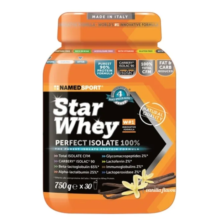 Named Sport Start Whey Isolate Vaniglia 750 grammi - Integratore di Proteine