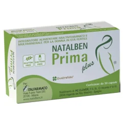 Natalben Prima Plus 30 capsule - Integratore Multivitaminico Donna Fertile