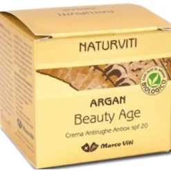 NaturViti Argan Beauty Age Crema Antirughe Antiossidante SPF 20 Viso 50 ml