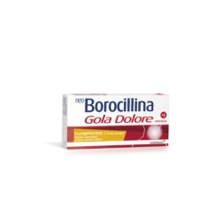 NeoBorocillina Gola Dolore 8,75 mg Limone e Miele Senza Zucchero 16 Pastiglie