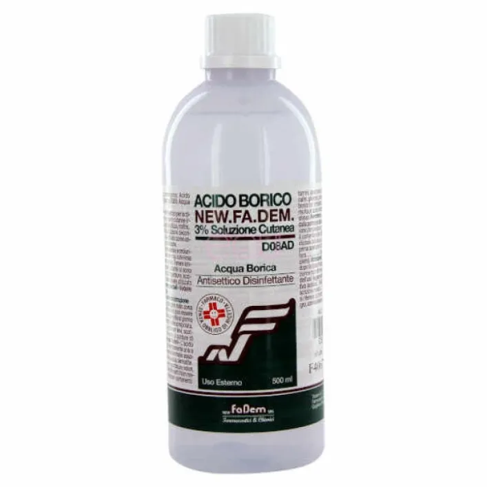 New.Fa.Dem. Acido Borico 3% Soluzione Cutanea 500 ml