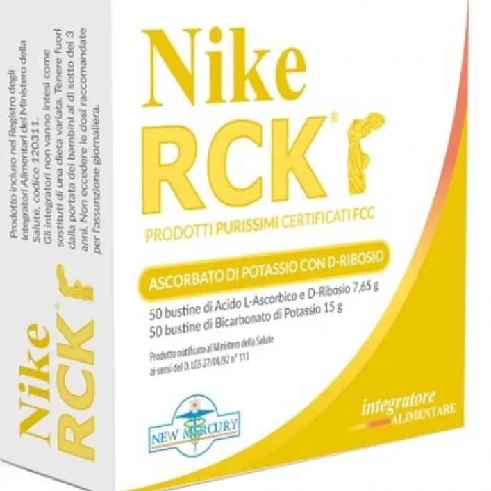 Nike RCK Ascorbato Potassio + Ribosio 100 Buste - Integratore Alimentare