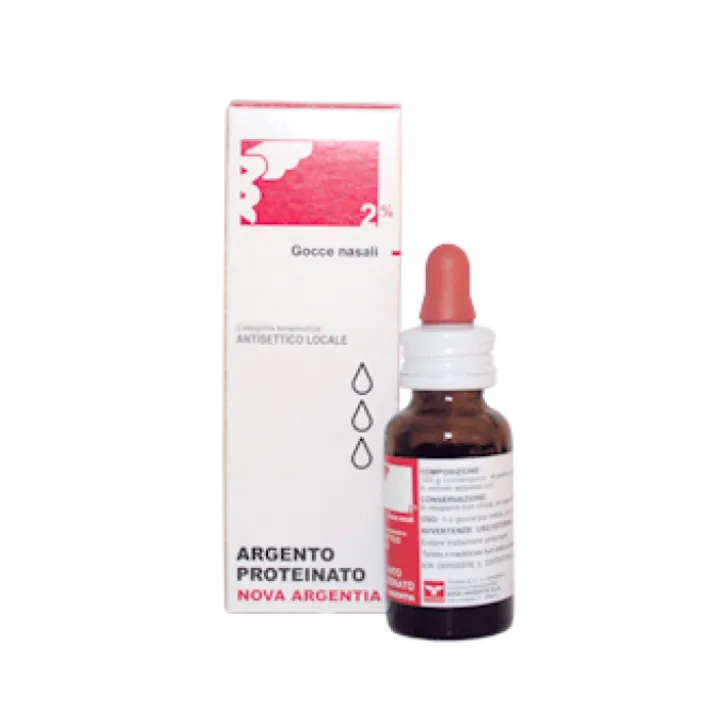 Nova Argentia Argento Proteinato 2% Gocce Nasali e Auricolari 10 ml