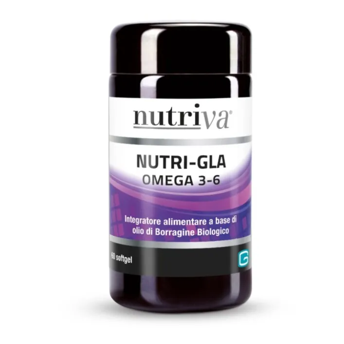 Nutriva Nutri Gla 60 Softgel - Integratore Alimentare Omega 3 e 6