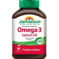 Omega 3 Salmon Oil 90 Perle - Integratore per il Colesterolo
