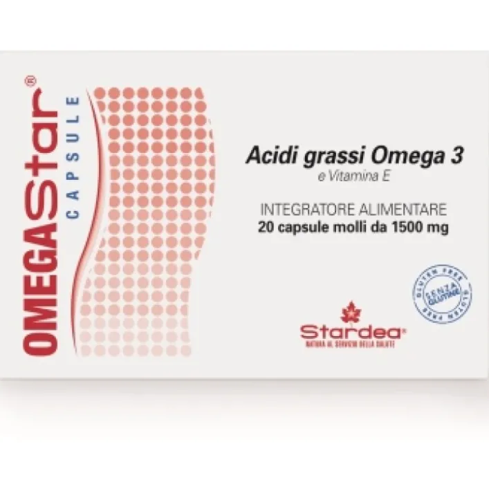 Omegastar 20 Capsule Molli - Integratore per il Colesterolo