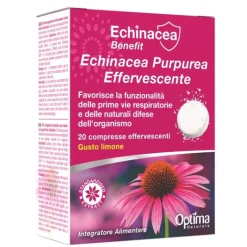 Optima Echinacea Purpurea Effervescente 20 Compresse - Integratore Benessere Vie Respiratorie