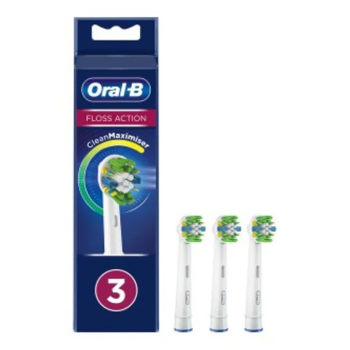 Oral-B FlossAction Testine di Ricambio 3 Pezzi