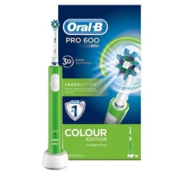 Oral-B Pro 600 CrossAction Spazzolino Elettrico Ricaricabile Verde