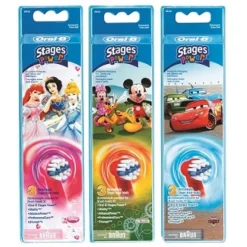 Oral-B Stages Power 3 Testine Ricambio Maschile e Femminile