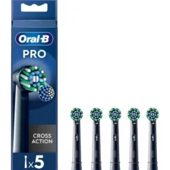 Oral-B Testine Ricambio Cross Action Nere 5 pezzi