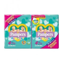 Pampers Baby Dry Duo Maxi Misura 4 38 pezzi