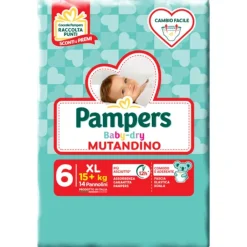 Pampers Baby Dry Extralarge Mutandino Misura 6 14 pezzi