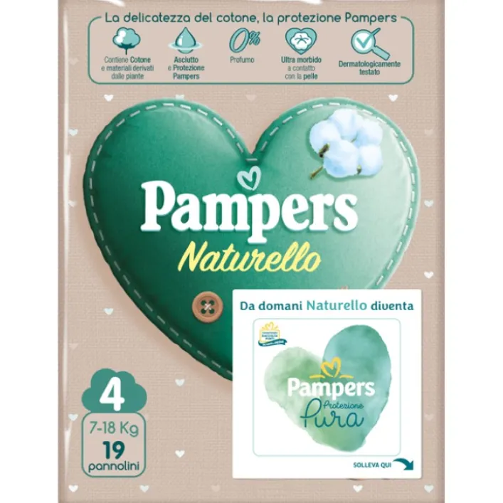Pampers Natur Maxi Misura 4 19 pezzi
