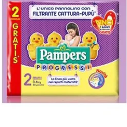 Pampers Progressi Baby Misura 2 da 3 - 6 kg 30 pezzi