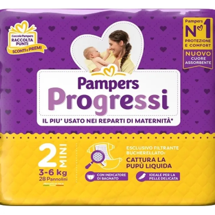 Pampers Progressi Mini Taglia 2 30 pezzi