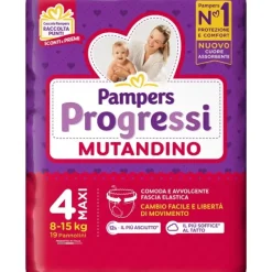 Pampers Progressi Mutandino Maxi Misura 4 19 pezzi