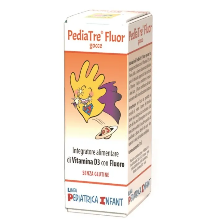 Pediatre Fluor Gocce 7 ml - Integratore di Fluoro