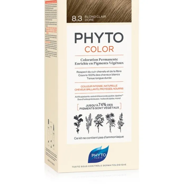 Phytocolor 8.3 Biondo Chiaro Dorato - Tintura Permanente per Capelli