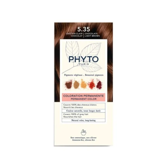 Phytocolor Tintura Colorazione Permanente 5.35 Castano Chiaro Cioccolato