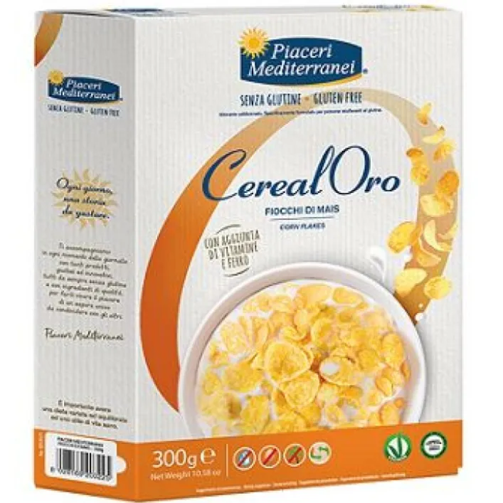 Piaceri Mediterranei CerealOro Fiocchi di Mais Senza Glutine 300 grammi
