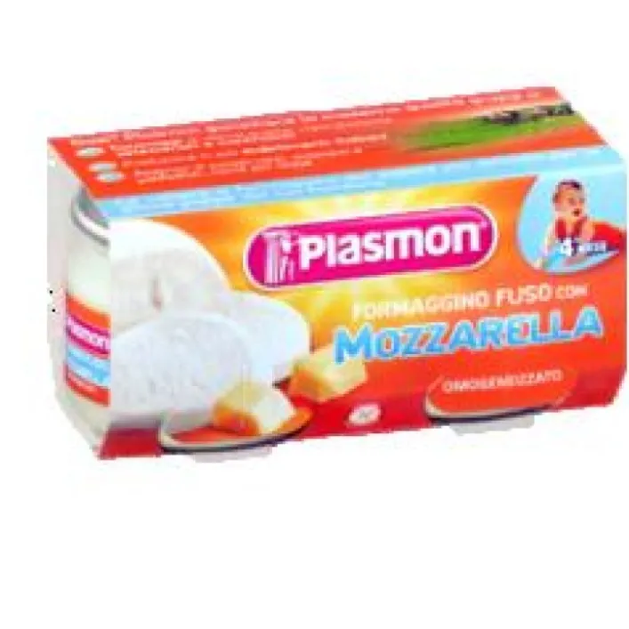 Plasmon Omogeneizzato Formaggino e Mozarella 2 x 80 grammi