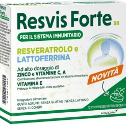 Resvis Forte XR 12 compresse effervescenti - Integratore per il Sistema Immunitario