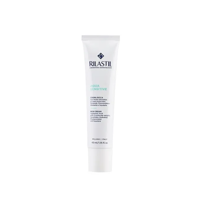Rilastil Aqua Sensitive Crema Ricca Viso per pelle molto secca 40 ml