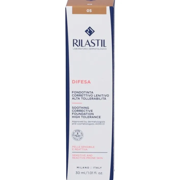 Rilastil Difesa Fondotinta Correttivo Lenitivo Tonalità 05 30 ml
