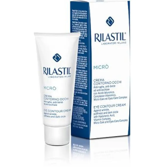 Rilastil Micro Crema Controno Occhi Antirughe con Acido Ialuronico 15 ml