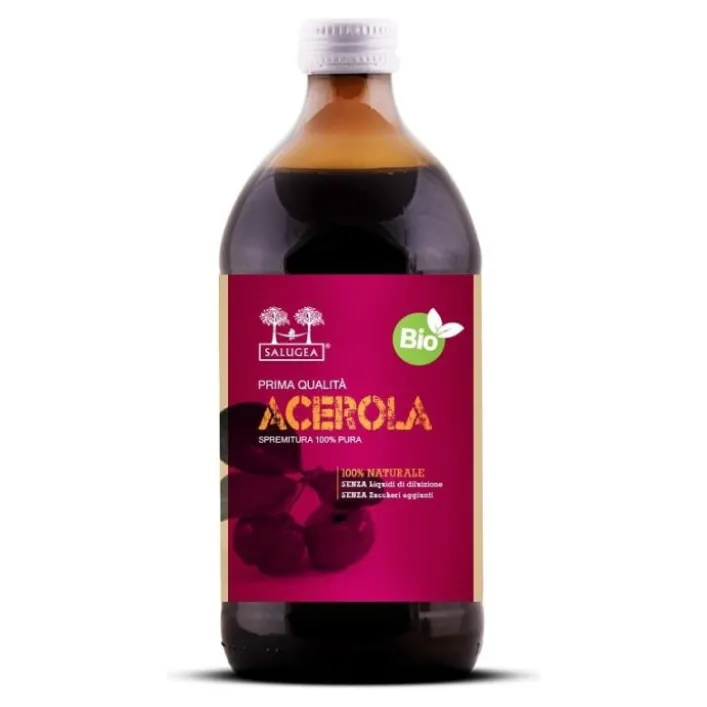 Salugea Succo Acerola Bio 500 ml - Integratore Alimentare