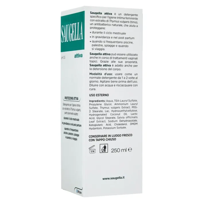 Saugella Attiva Detergente Intimo Antibatterico 250 ml