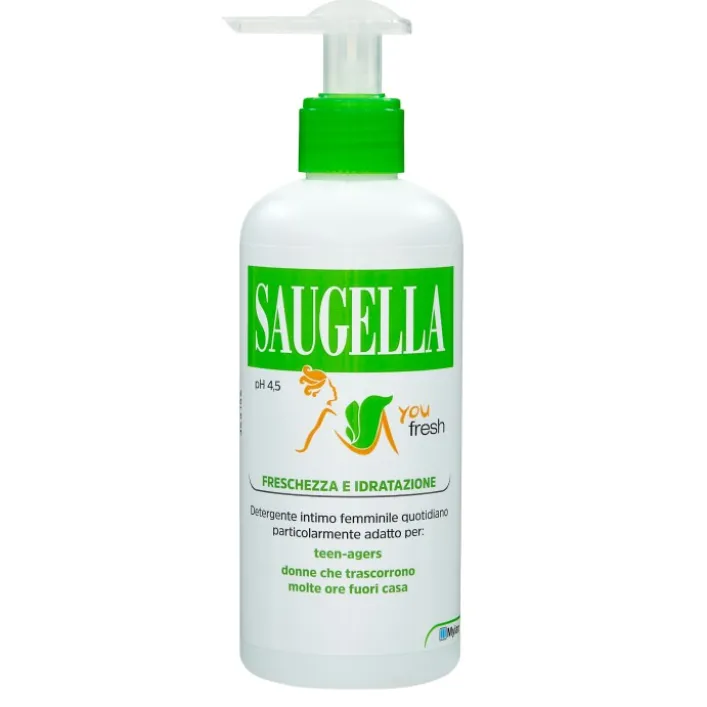 Saugella Youfresh Detergente Intimo Quotidiano Per Un'Azione Rinfrescante E Idratante 200 ml