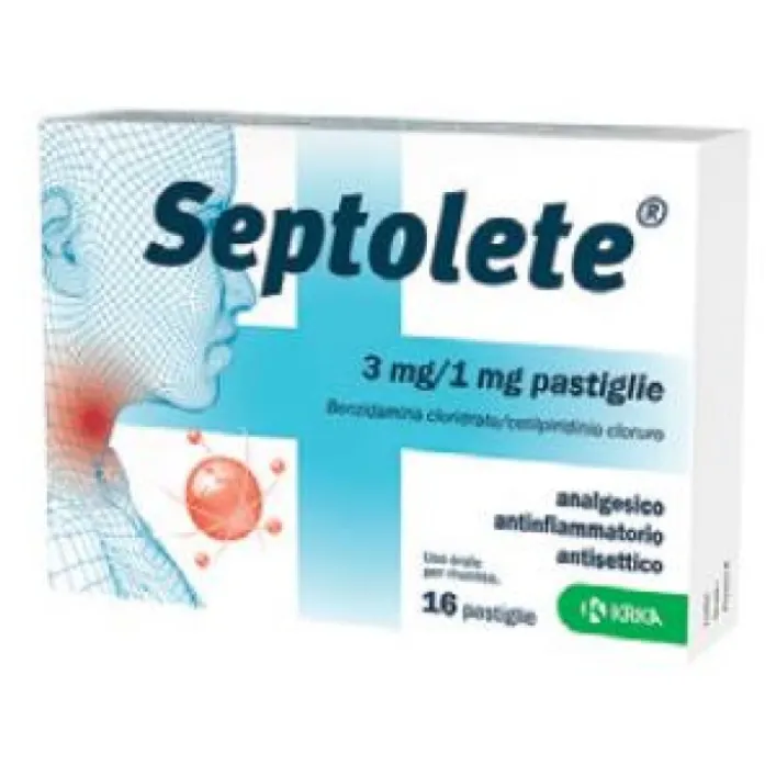 Septolete 3mg/1mg 16 Pastiglie Eucalipto