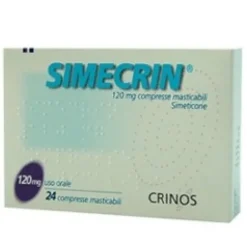 Simecrin 120 mg 24 Compresse Masticabili - Simeticone Meteorismo