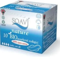 Soavi' Nature BioAssorbenti con Ali Notte 10 pezzi
