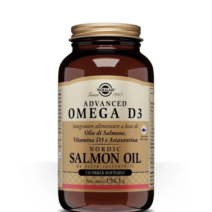 Solgar Advanced Omega D3 120 Perle - Integratore Omega 3