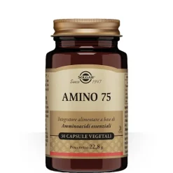 Solgar Amino 75 30 capsule vegetali - Integratore Amminoacidi in forma libera