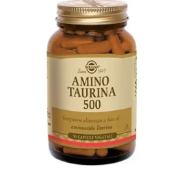 Solgar Amino Taurina 500 50 Capsule Vegetali - Integratore Alimentare