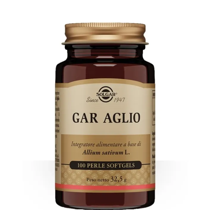 Solgar Gar Aglio 100 Perle - Integratore Pressione e Metabolismo Trigliceridi e Colesterolo