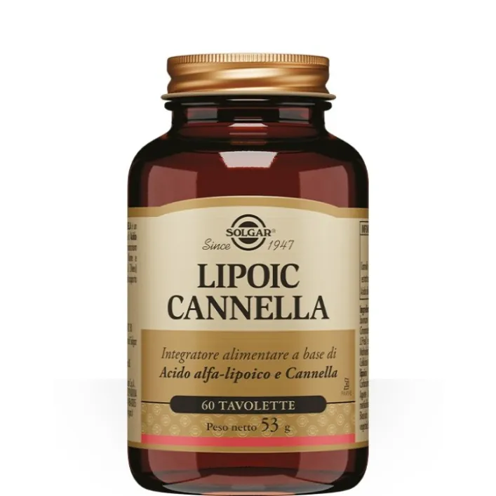 Solgar Lipoic Cannella 60 Capsule - Integratore Funzionalità Digestiva