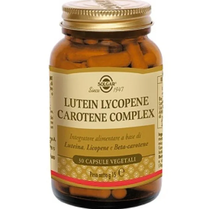 Solgar Lutein Lycopene Carotene Complex 30 Capsule - Integratore Antiossidante