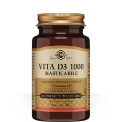 Solgar Vita D3 1000 100 tavolette - Integratore Benessere Ossa e Muscoli