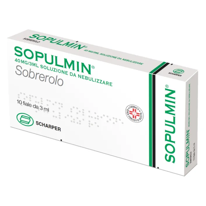 Sopulmin Nebulizzatore 40 mg Sobrerolo 10 Fiale 3 ml