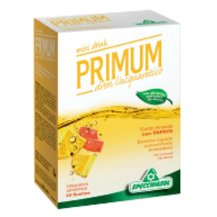 Specchiasol Primum Drenante Gusto Ananas e Papaya 20 Buste - Integratore Alimentare