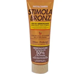 Stimola Bronz Crema Abbronzante Viso e Corpo con Aloe, Burro di Karite e Vitamina E 125 ml