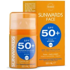 Sunwards Face Solare Crema Viso Corpo SPF 50+ Protezione Molto Alta 50 ml
