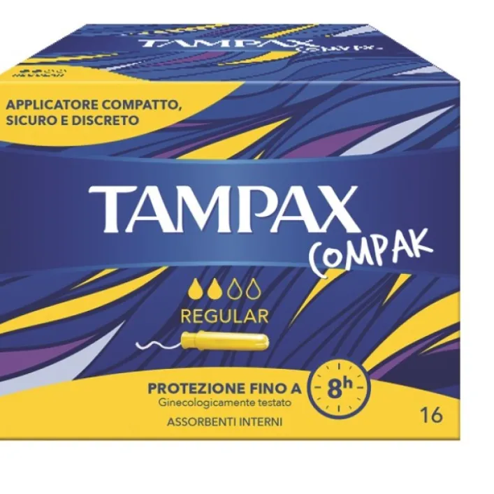 Tampax Compak Regular Assorbenti Interni 16 Pezzi
