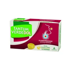 Tantum Verdedol 8,75 mg Gusto Limone e Miele 16 Pastiglie