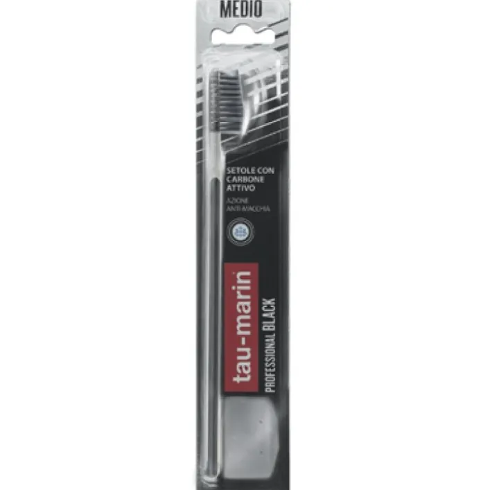 Tau Marin Spazzolino Professional Black Antimacchia